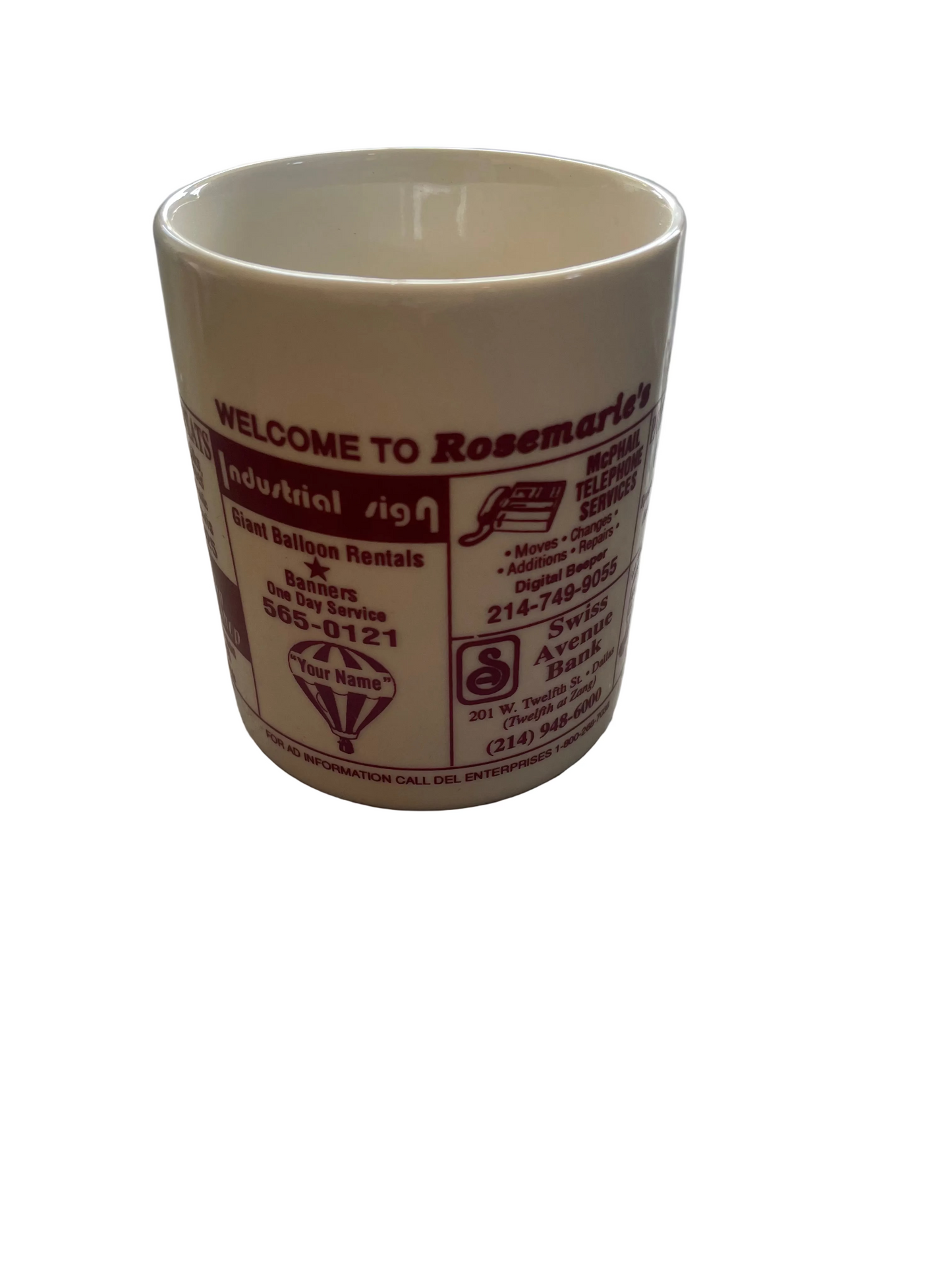 Ceramic Rosemarie's Ad Mug