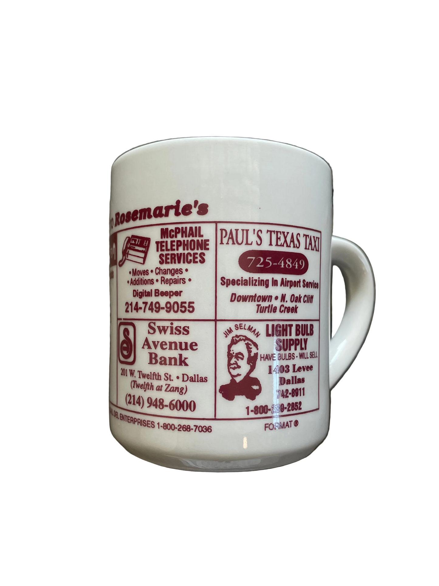Ceramic Rosemarie's Ad Mug