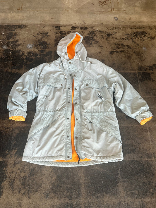 Light Gray Fleece Lined Outdoors Coat