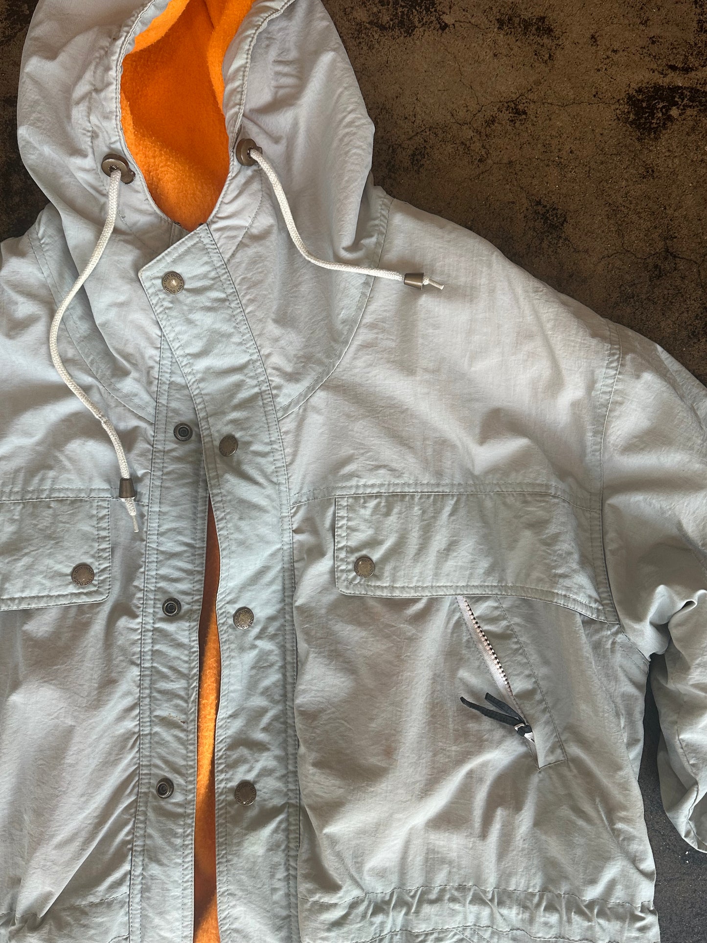 Light Gray Fleece Lined Outdoors Coat