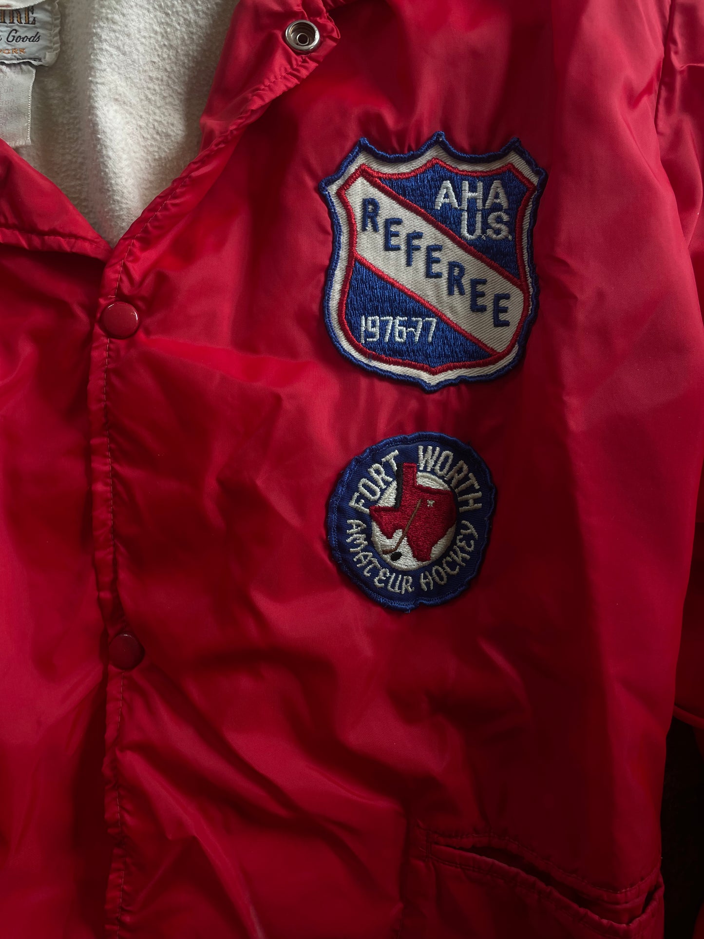 Red Ft. Worth Amateur Hockey Referee Jacket