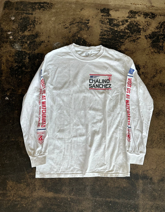 Chalino Sanchez White Long Sleeve Graphic Tee