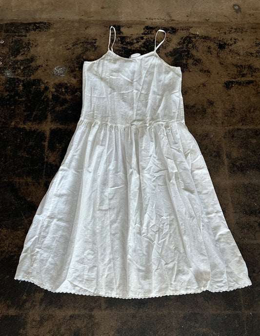 White Queen Anne's Lace Slip Dress