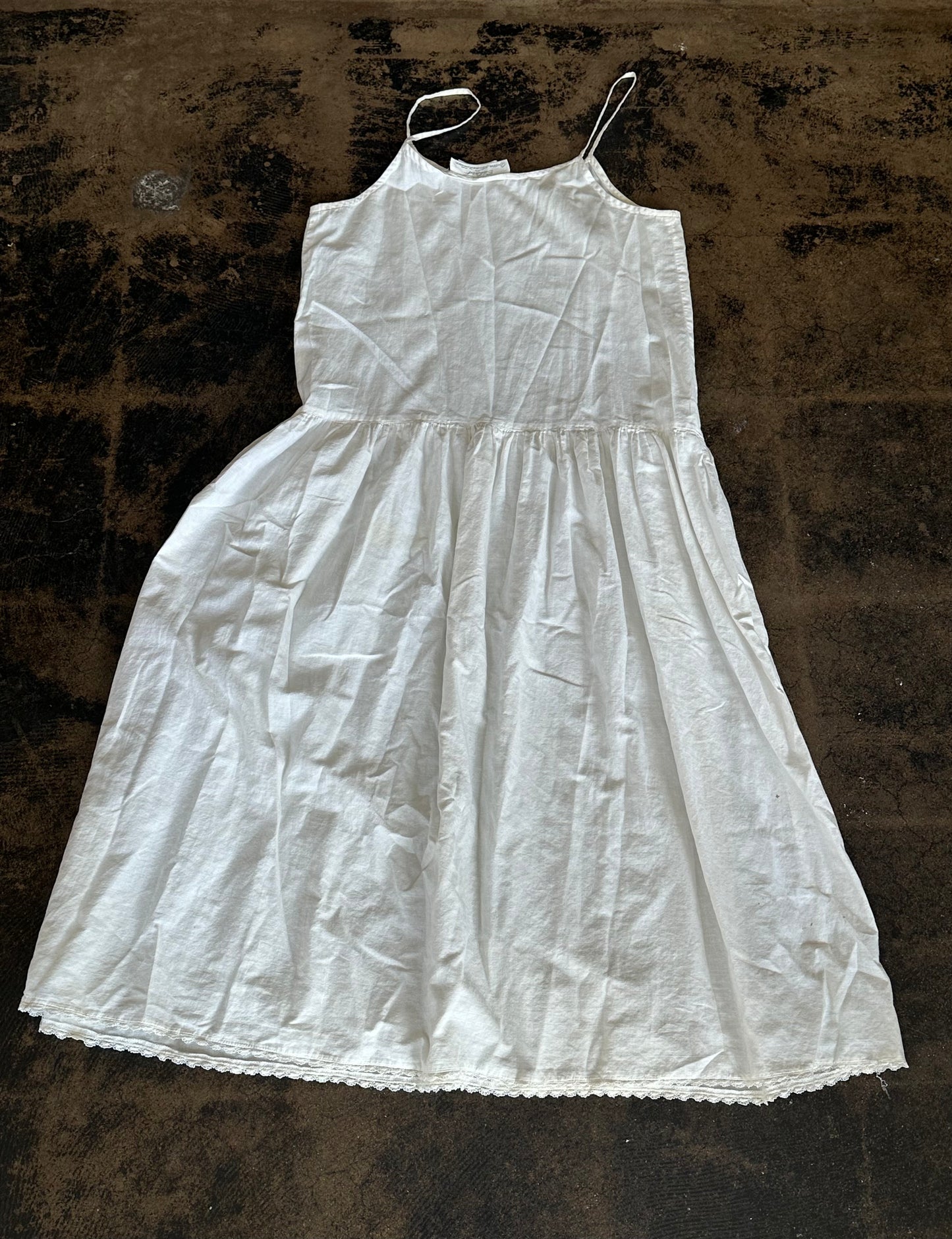 White Queen Anne's Lace Slip Dress