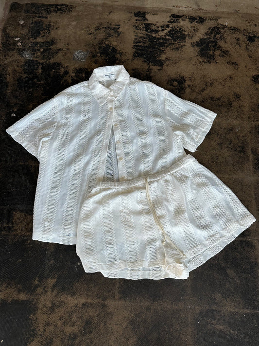 White Knit Reformation Set