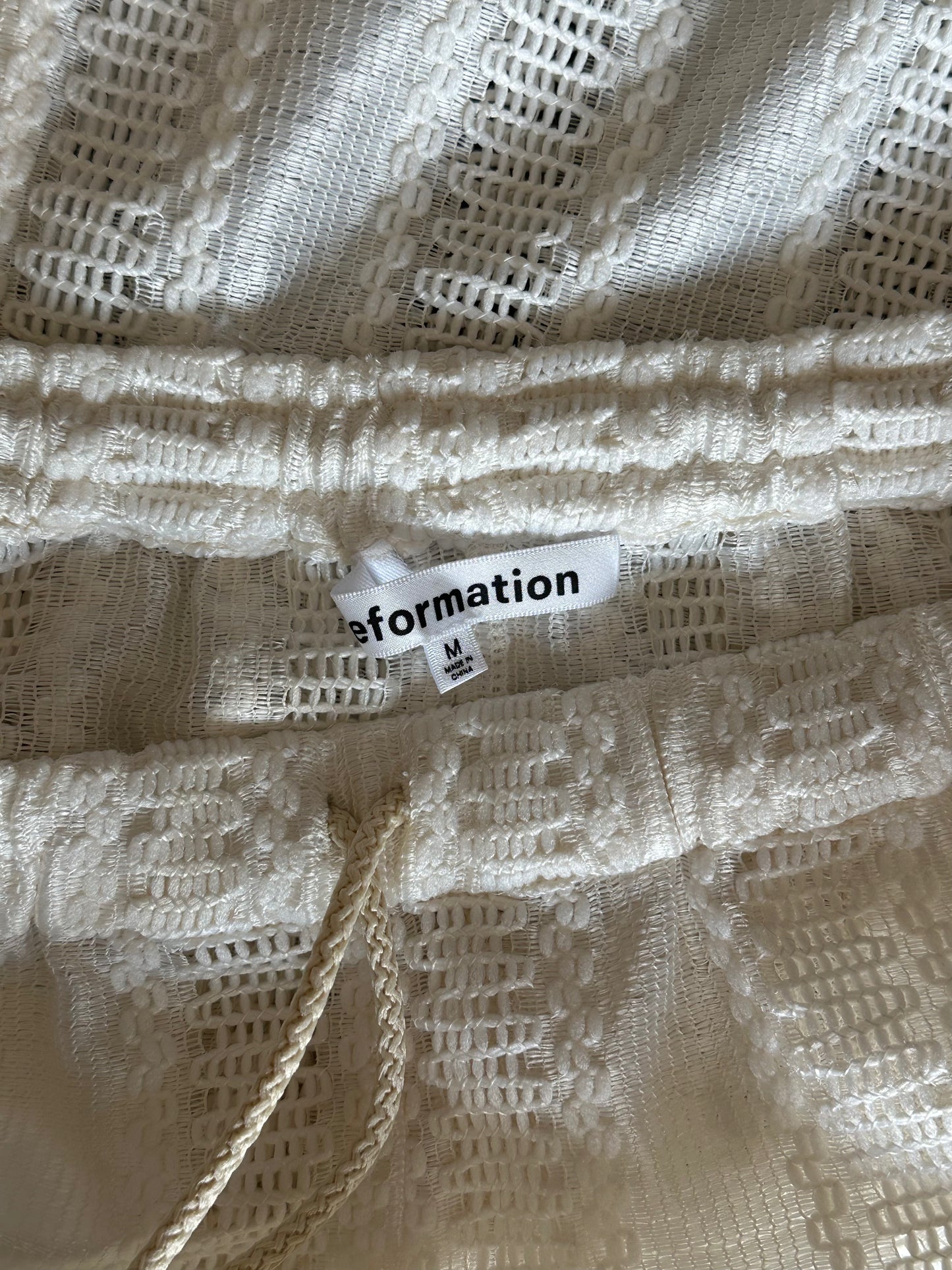 White Knit Reformation Set