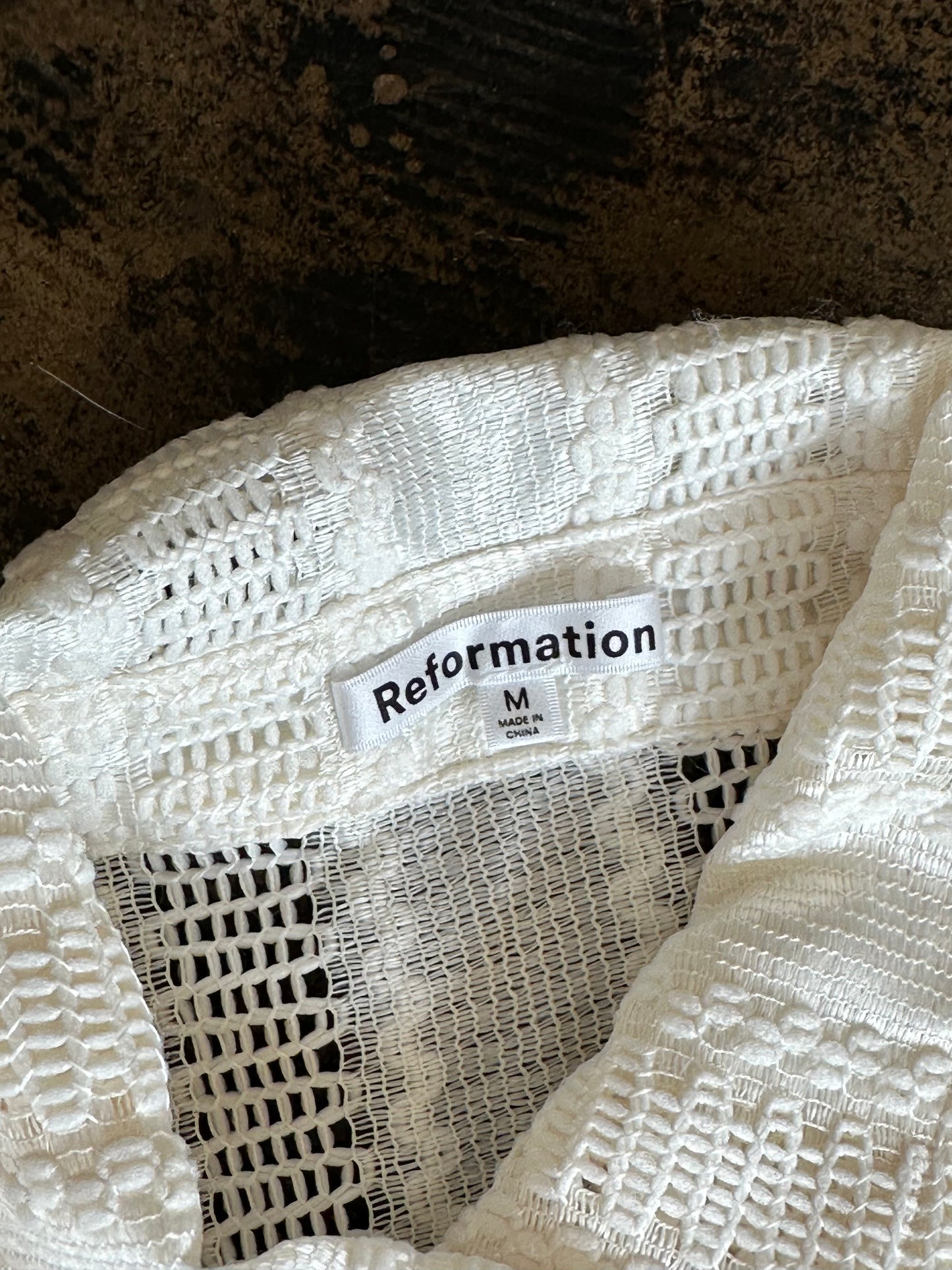 White Knit Reformation Set