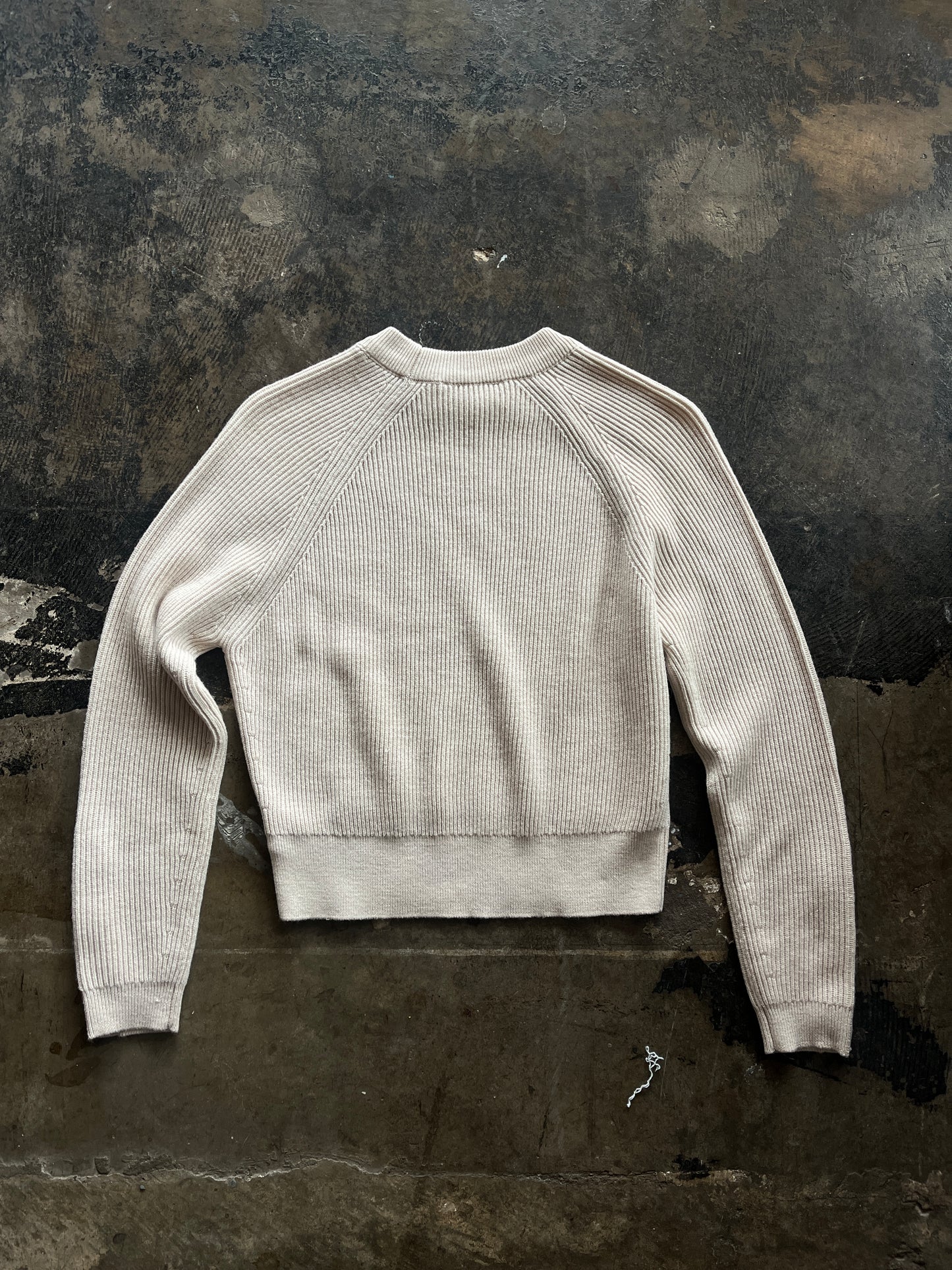 Sezane Button Sleeve Tan Sweater