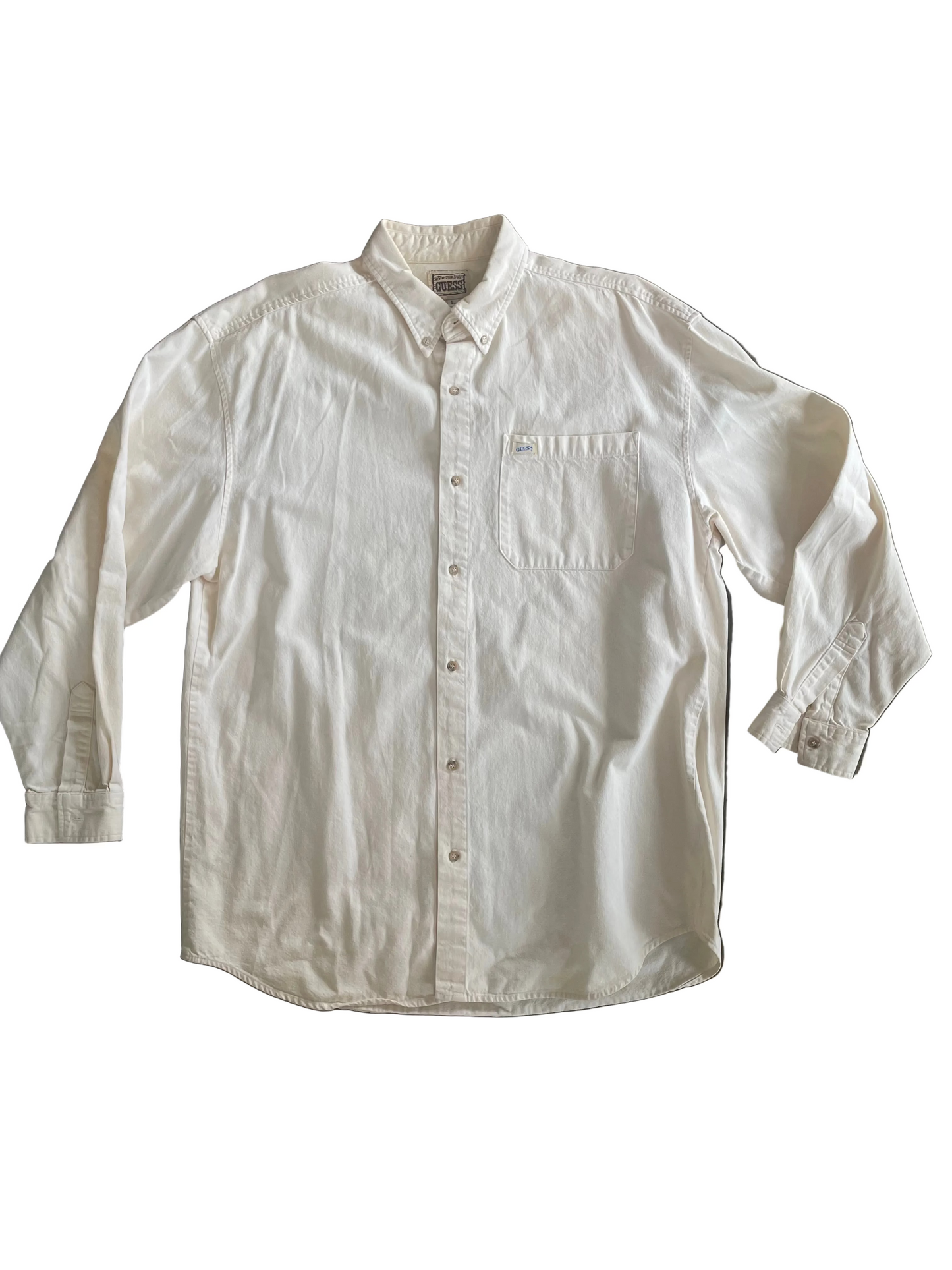 Cream Guess Button Up