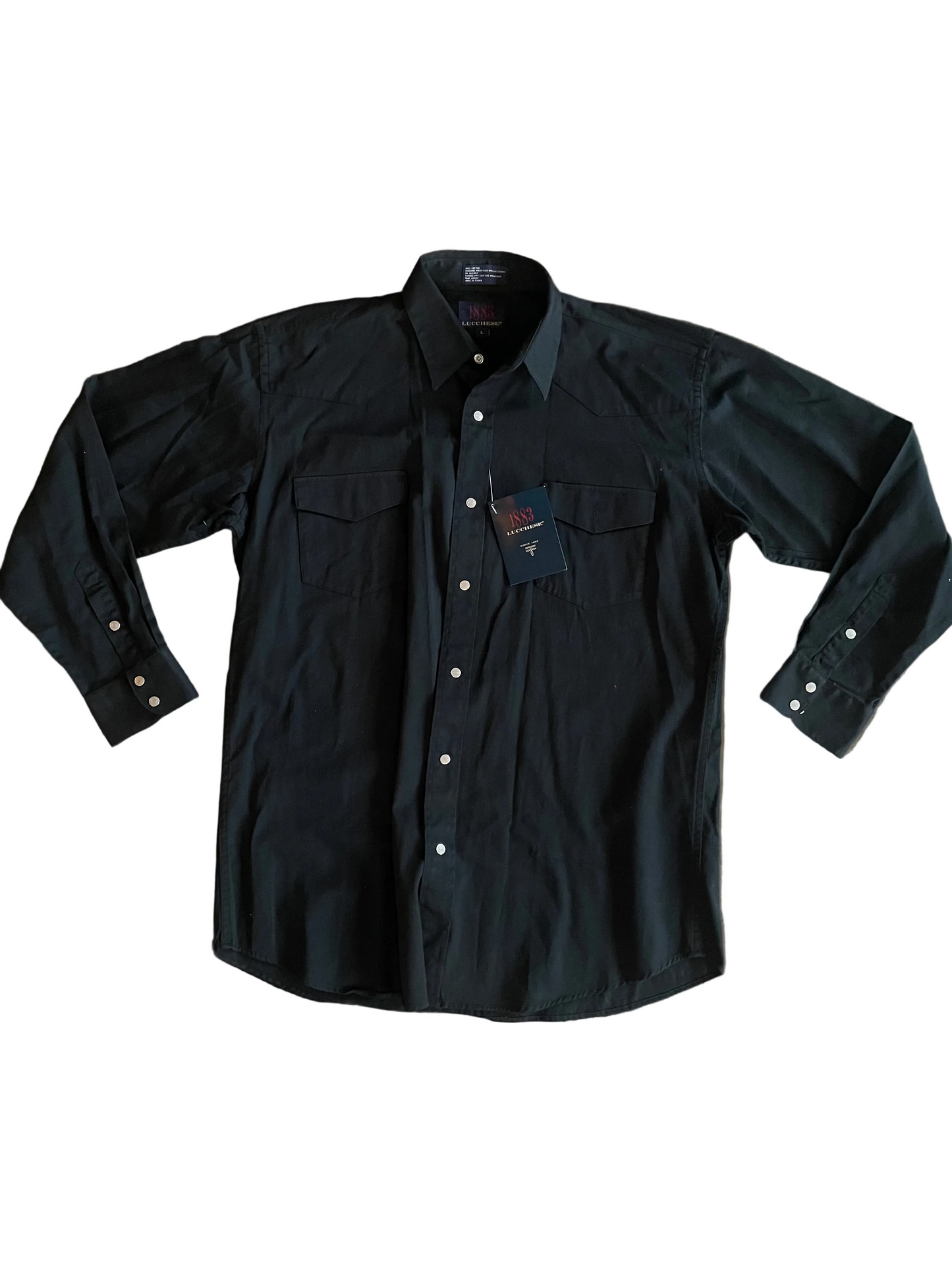Black Lucchese Button Up