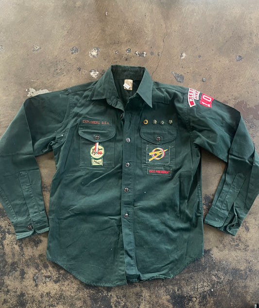 Green B.S.A. VP Uniform Shirt