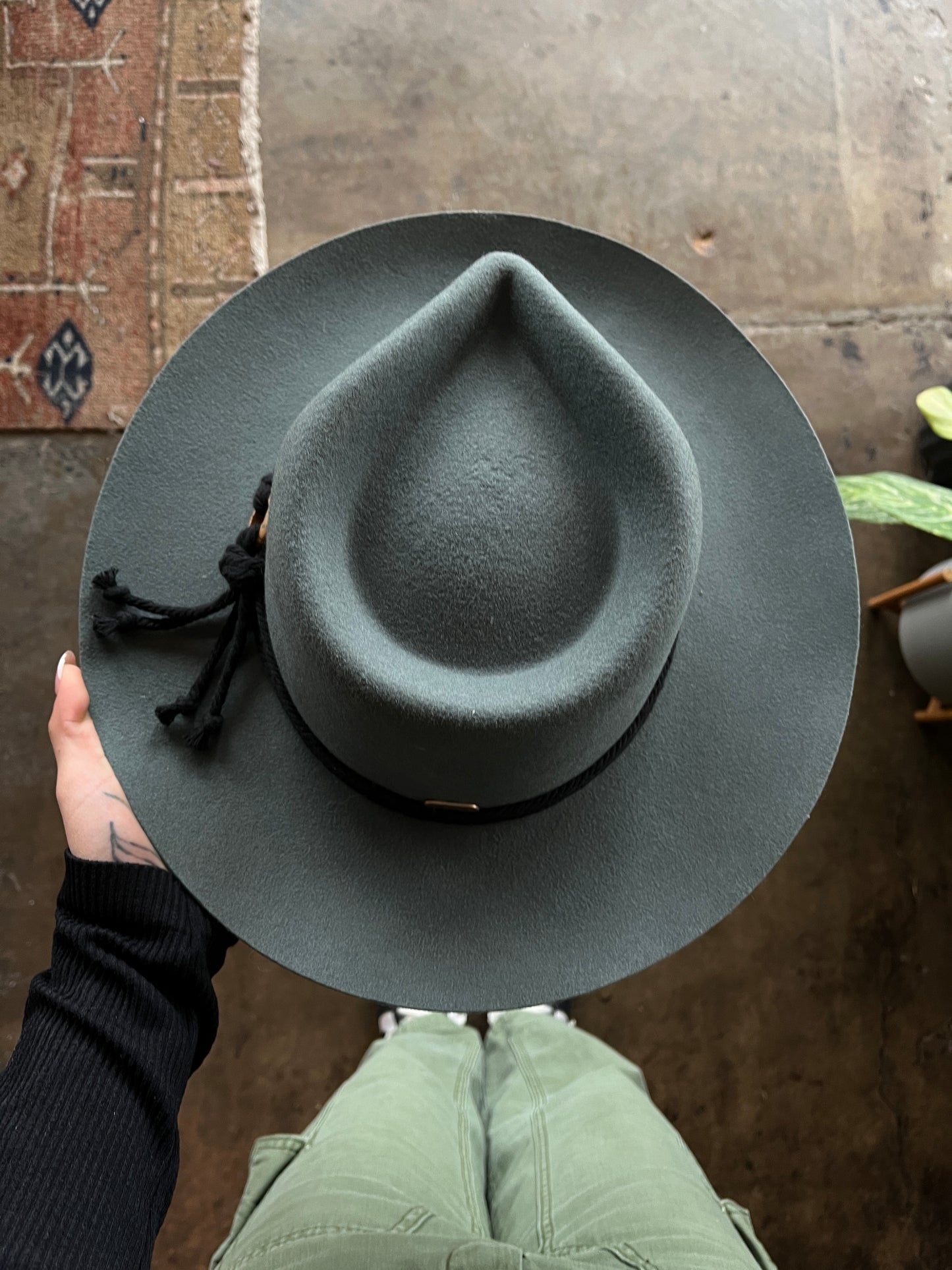 American Hat Makers Green Wool Hat