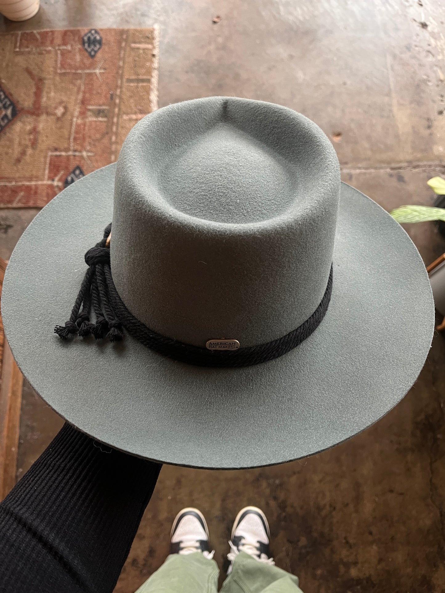 American Hat Makers Green Wool Hat