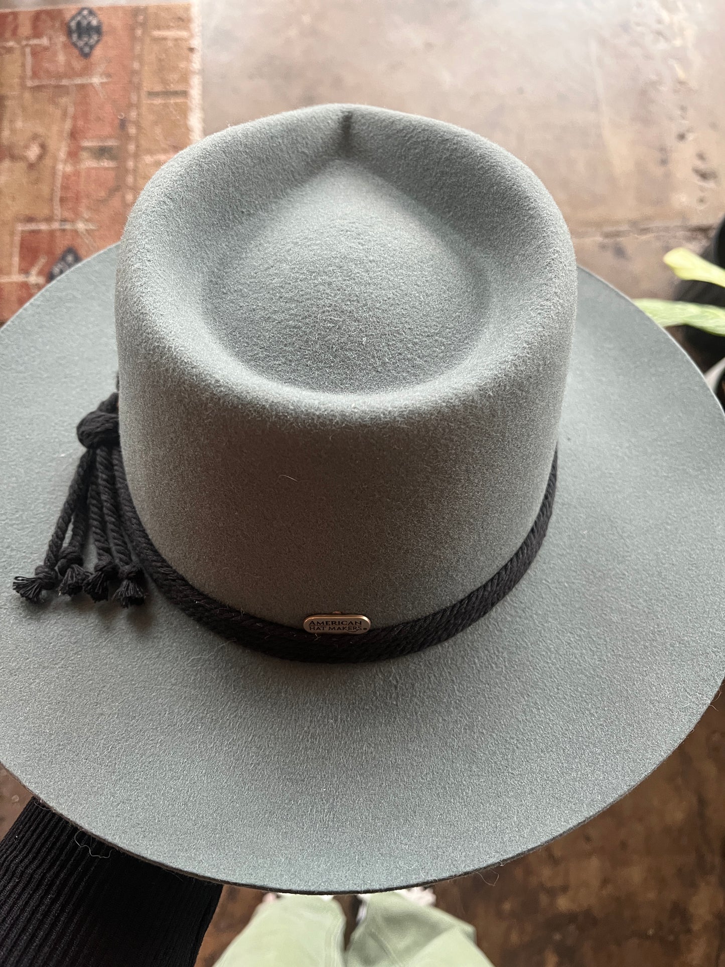 American Hat Makers Green Wool Hat