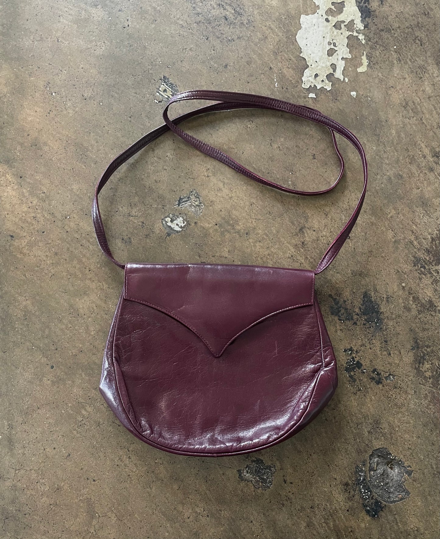 Purple Leather Purse