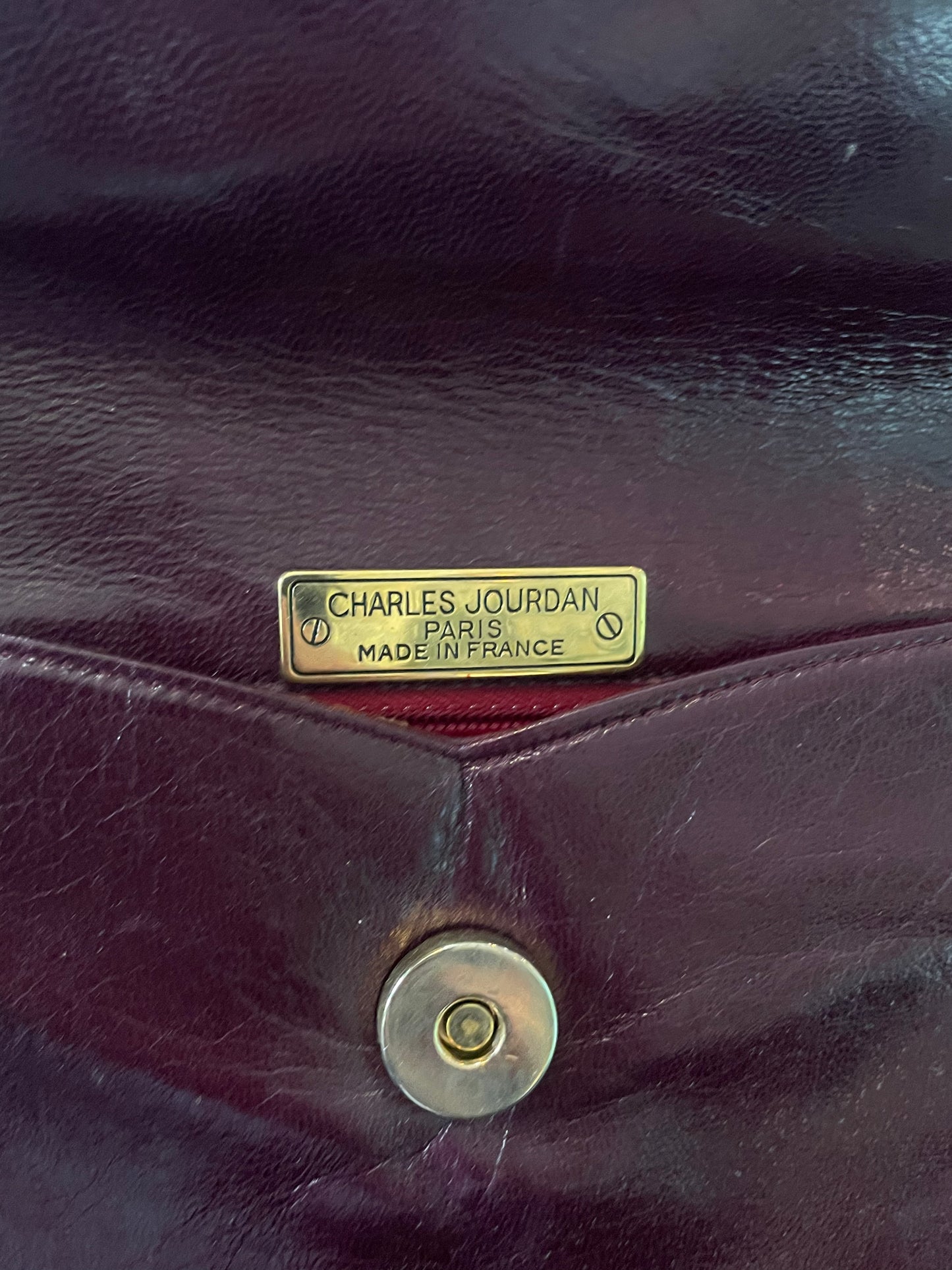 Purple Leather Purse