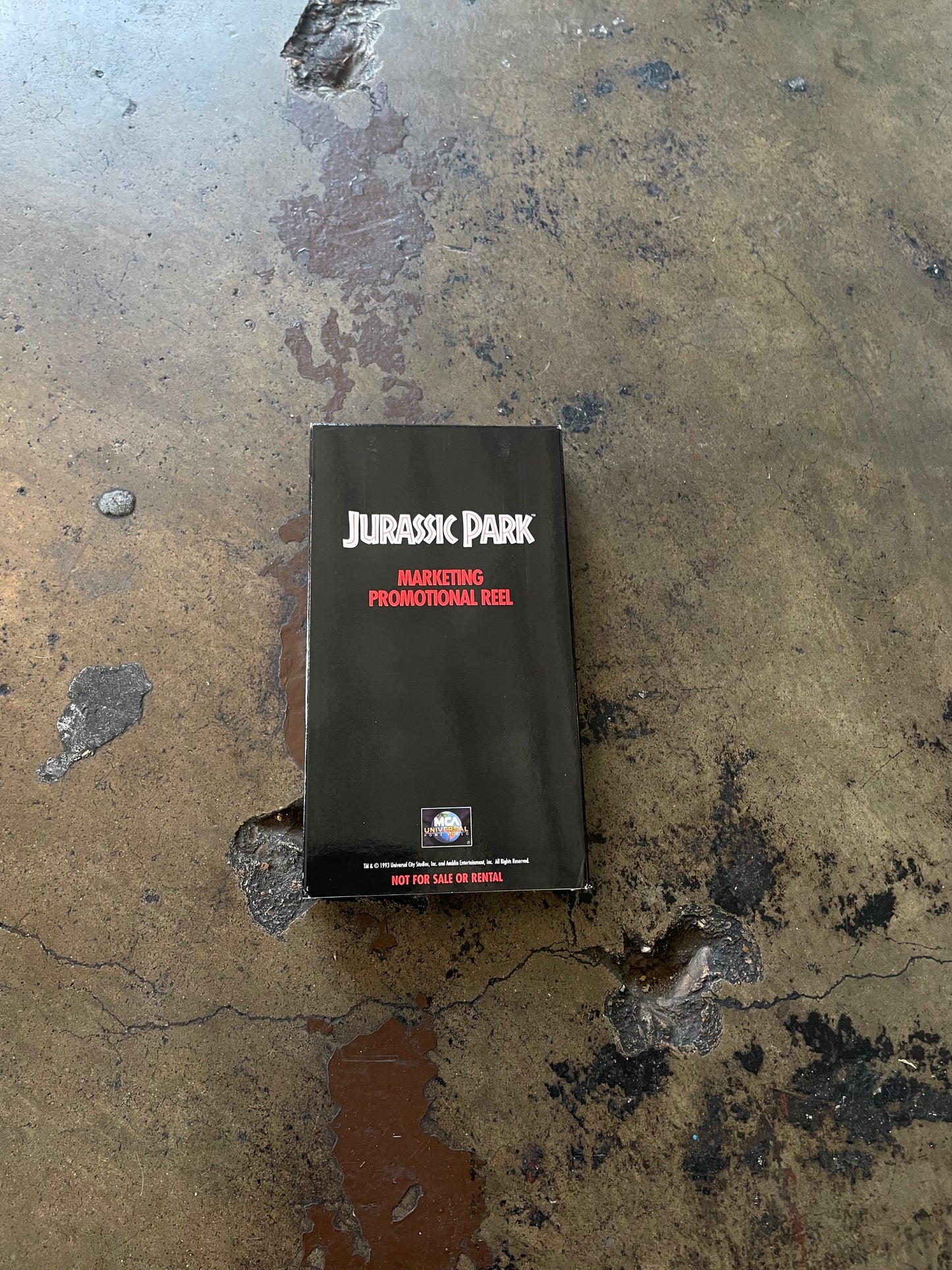 Jurassic Park Marketing Promotional Reel VHS