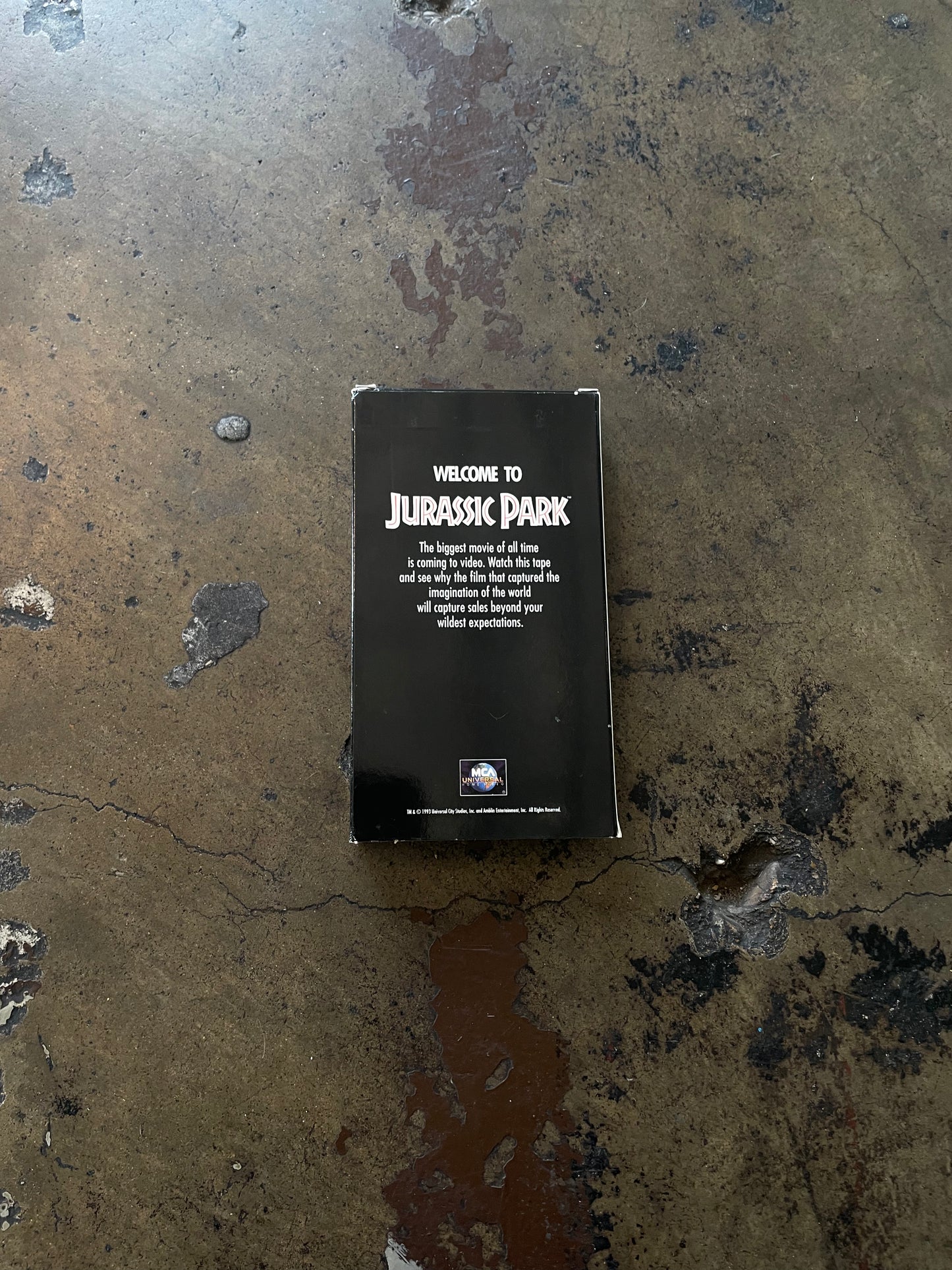 Jurassic Park Marketing Promotional Reel VHS