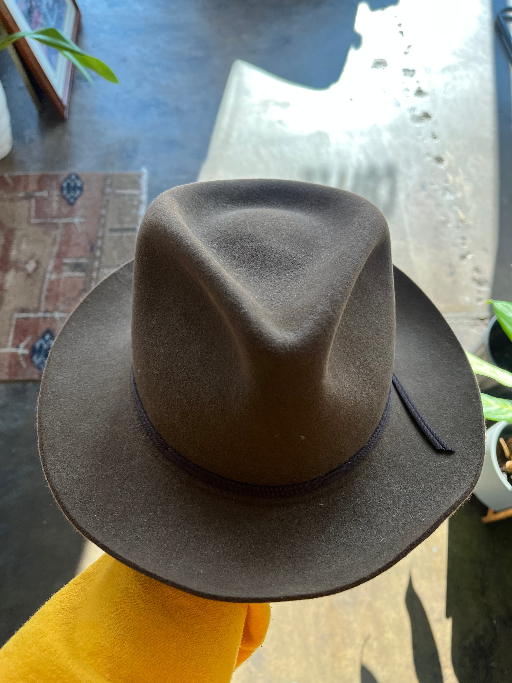 Brown Stetson Fedora Hat