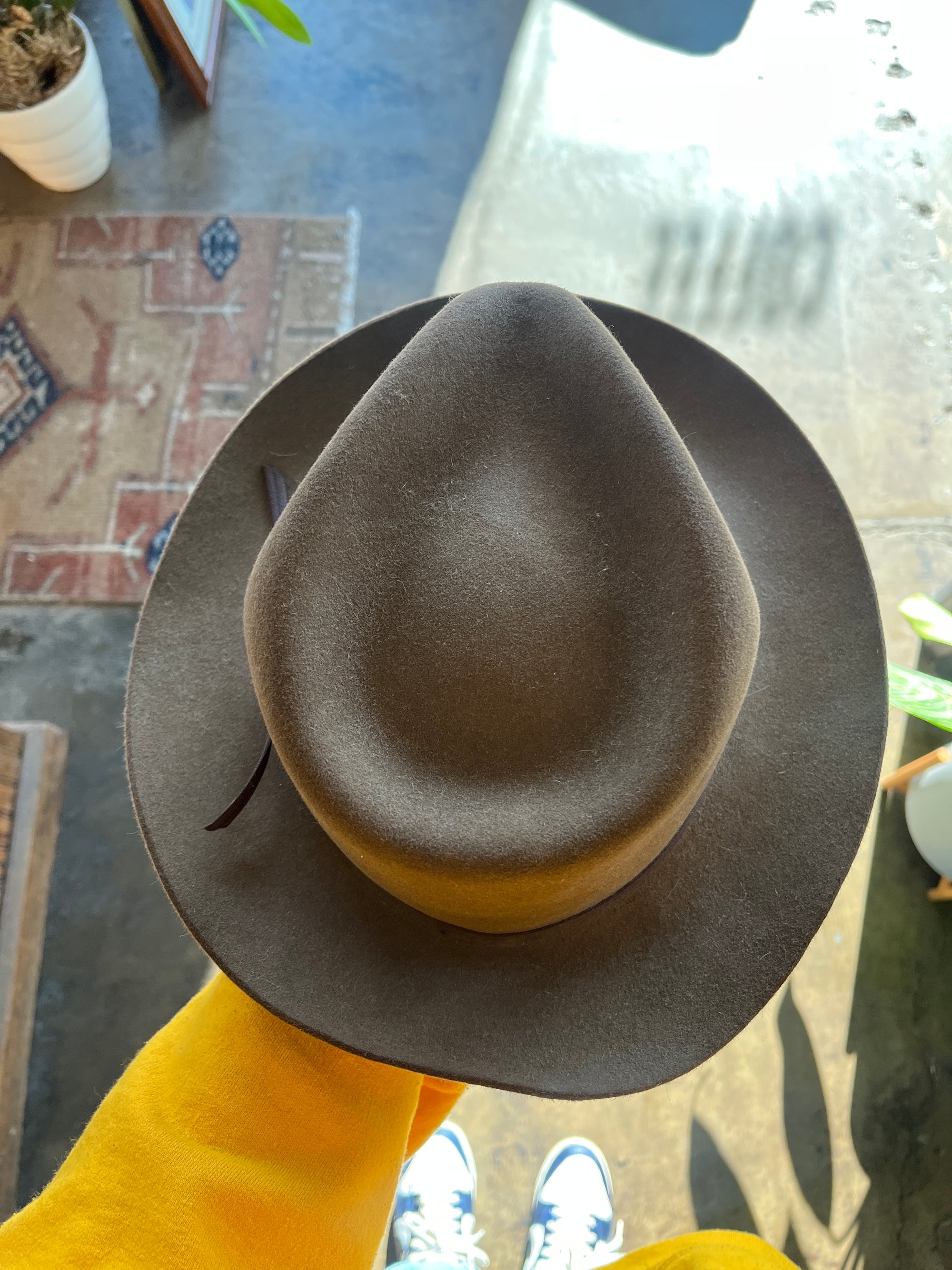 Brown Stetson Fedora Hat