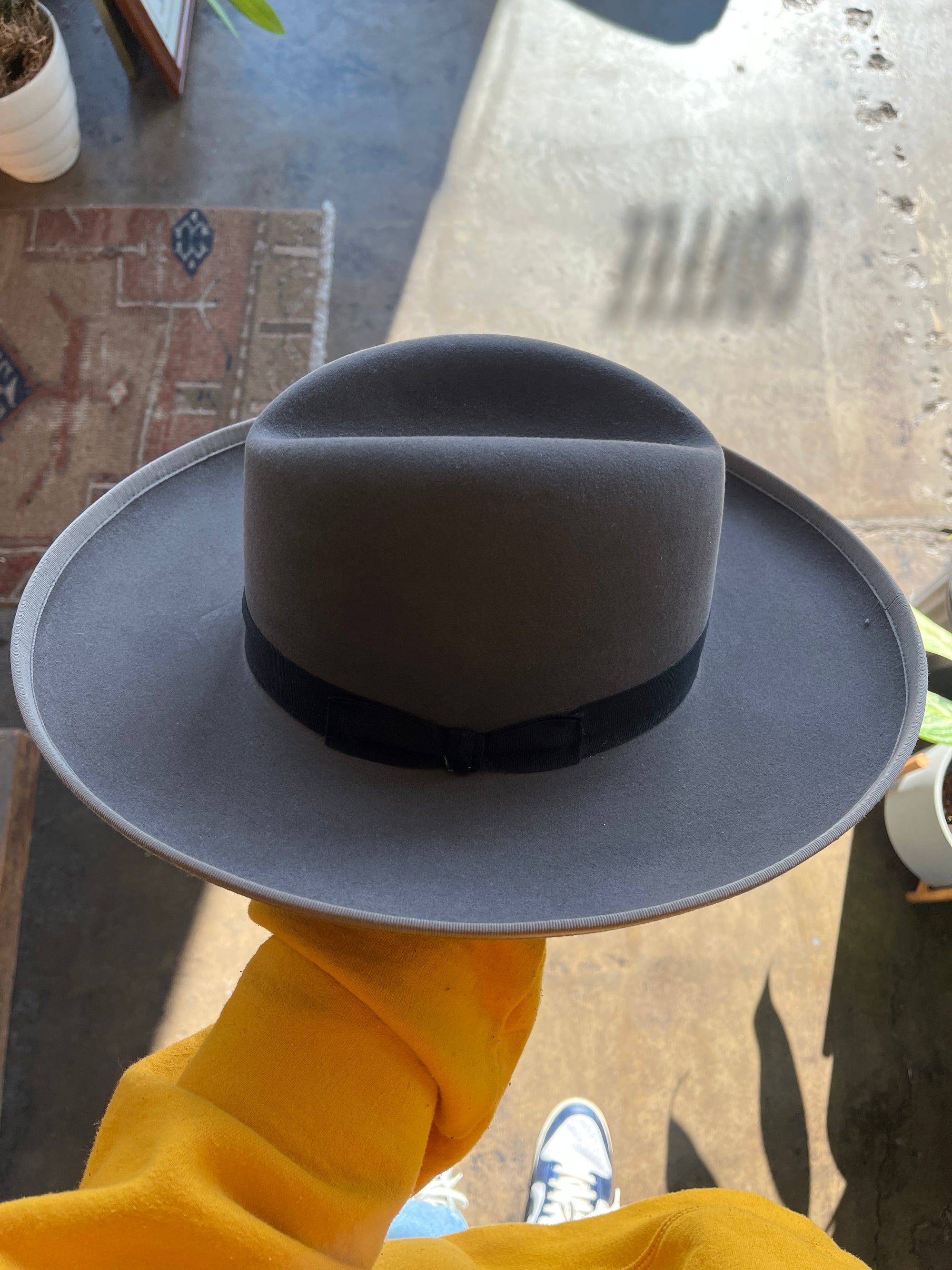 Dark Gray Stetson Wool Hat