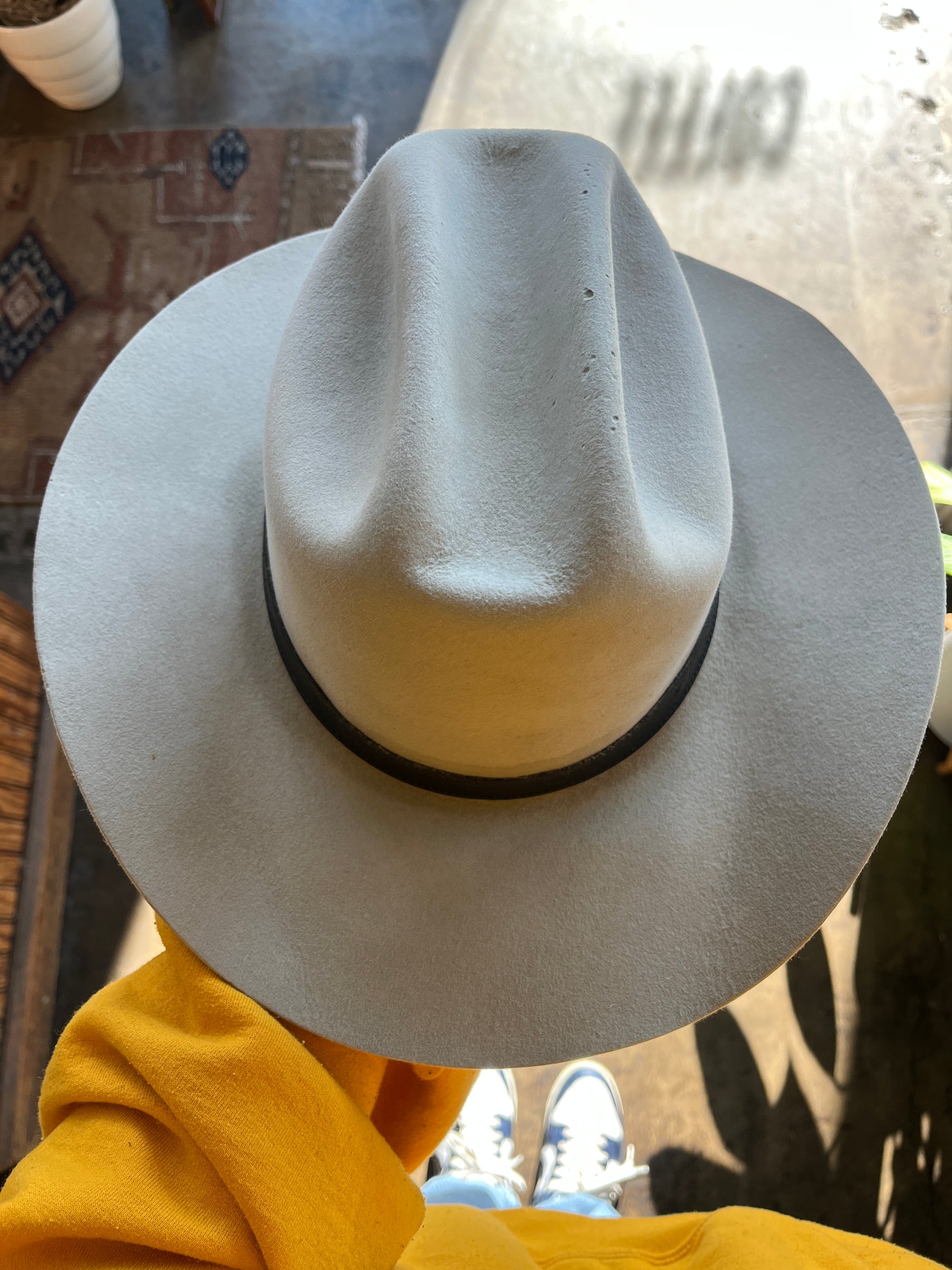 Light Gray Stetson Cowboy Hat