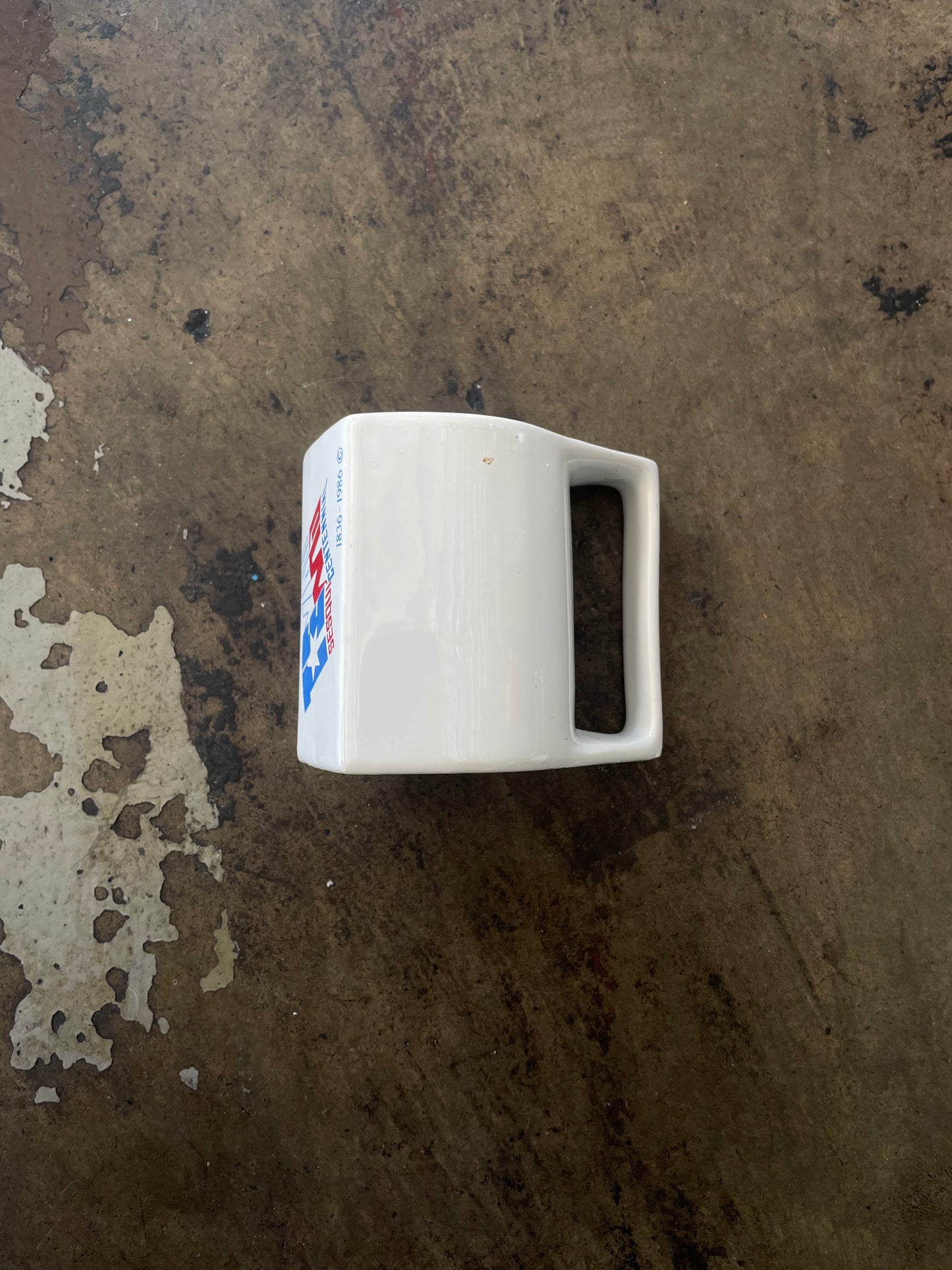 White Texas Sesquicentennial Mug