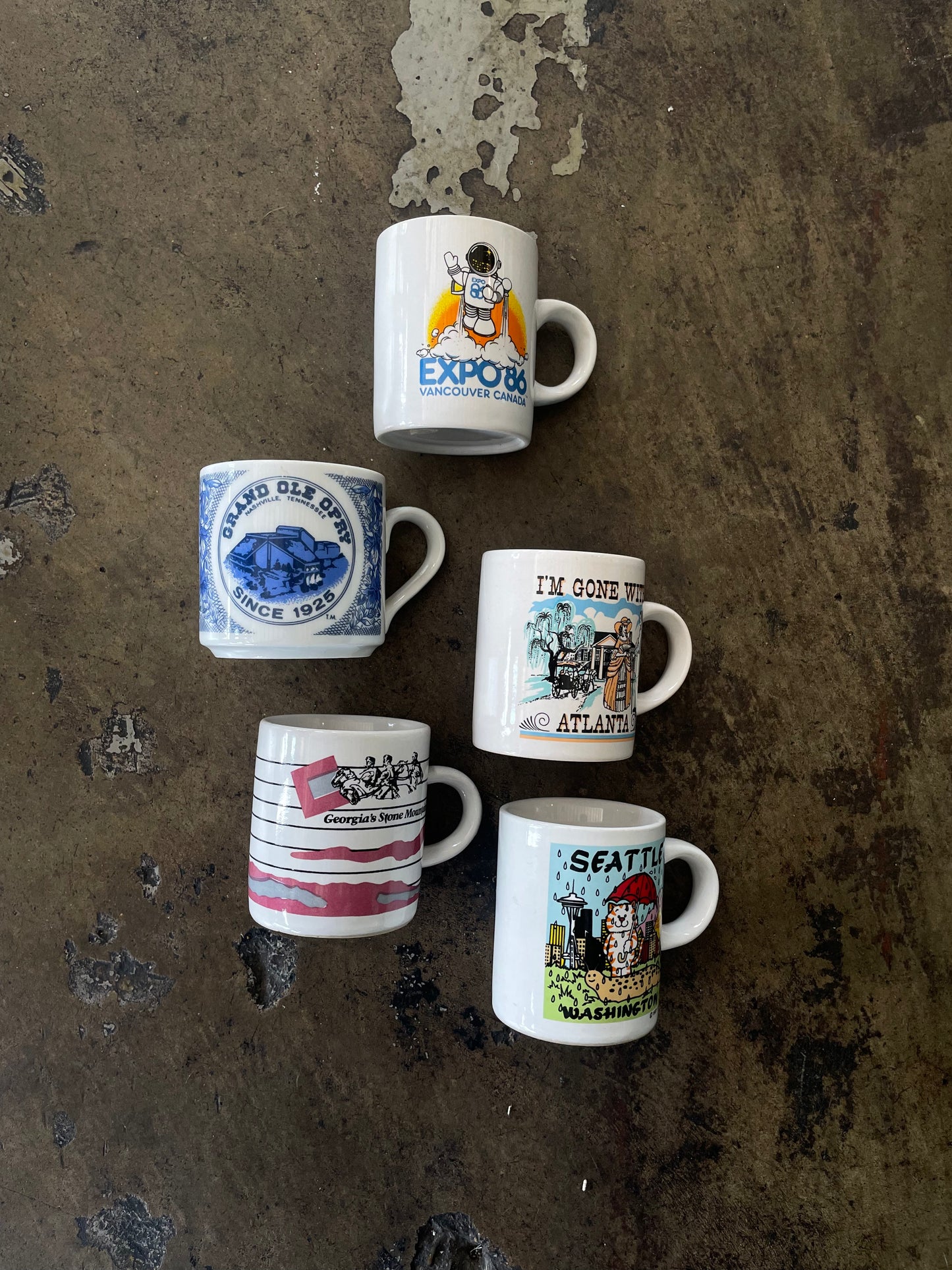 Mini Ceramic Souvenir Mugs