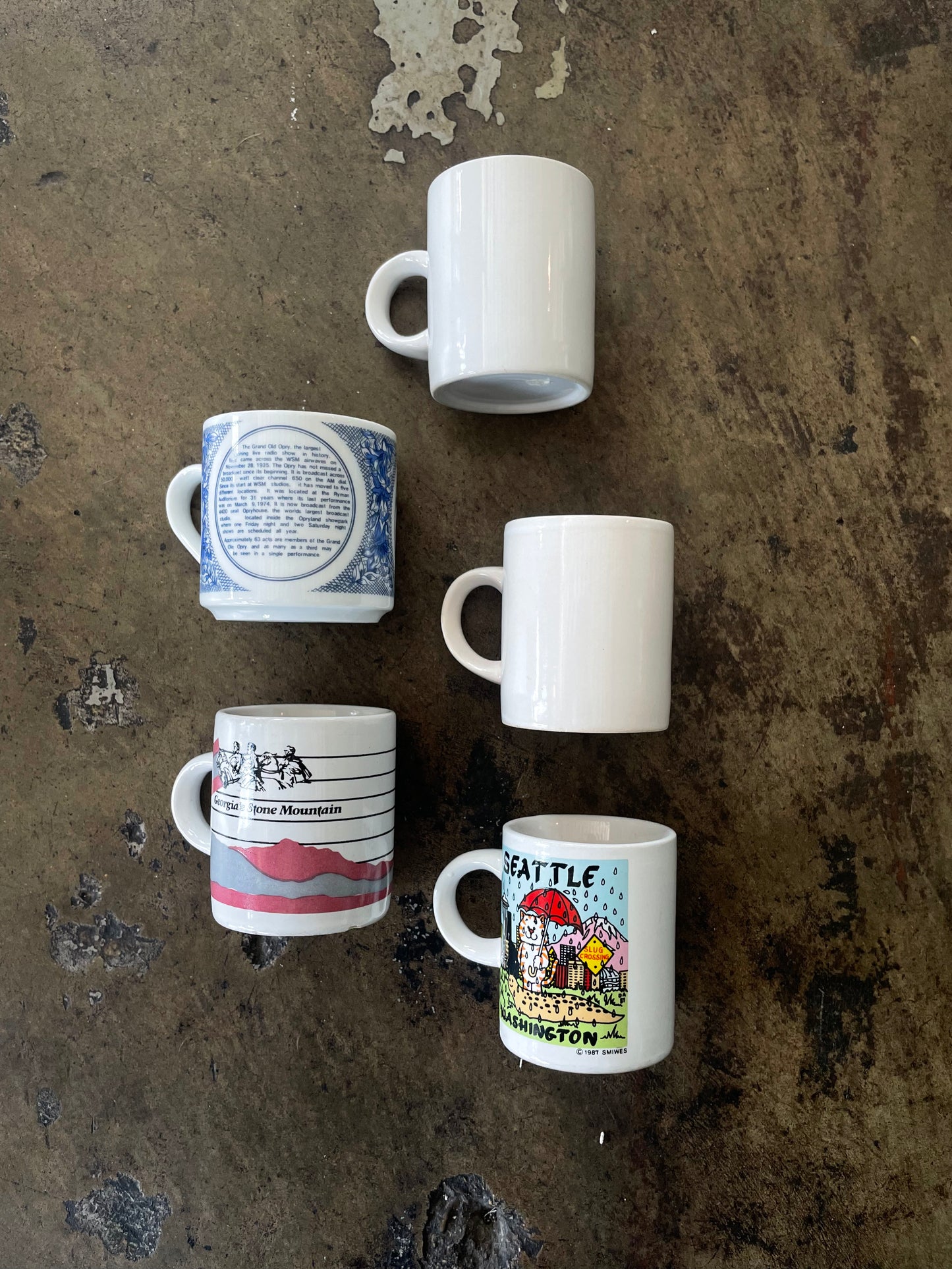 Mini Ceramic Souvenir Mugs