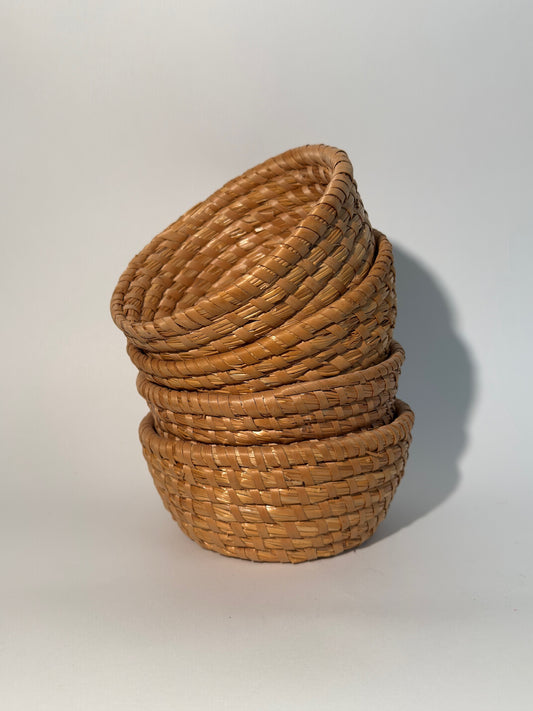 Small Circular Wicker Basket