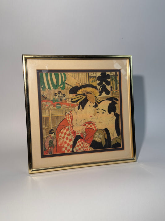 Brass Framed Japanese Print