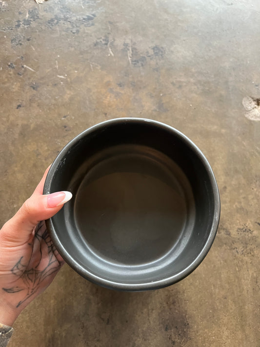 Room + Board Black Ceramic Pet Dish