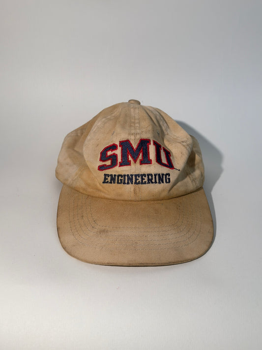 Distressed SMU Engineering Dad Hat