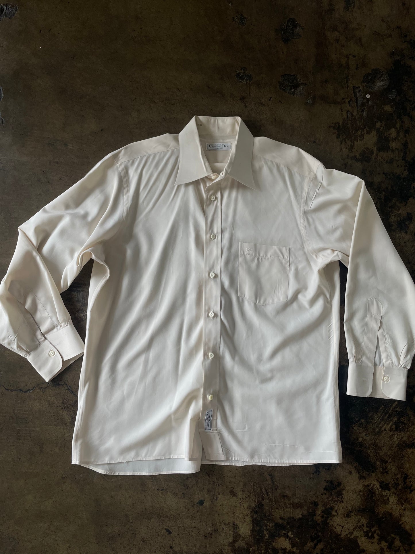 Cream Christian Dior Button Up