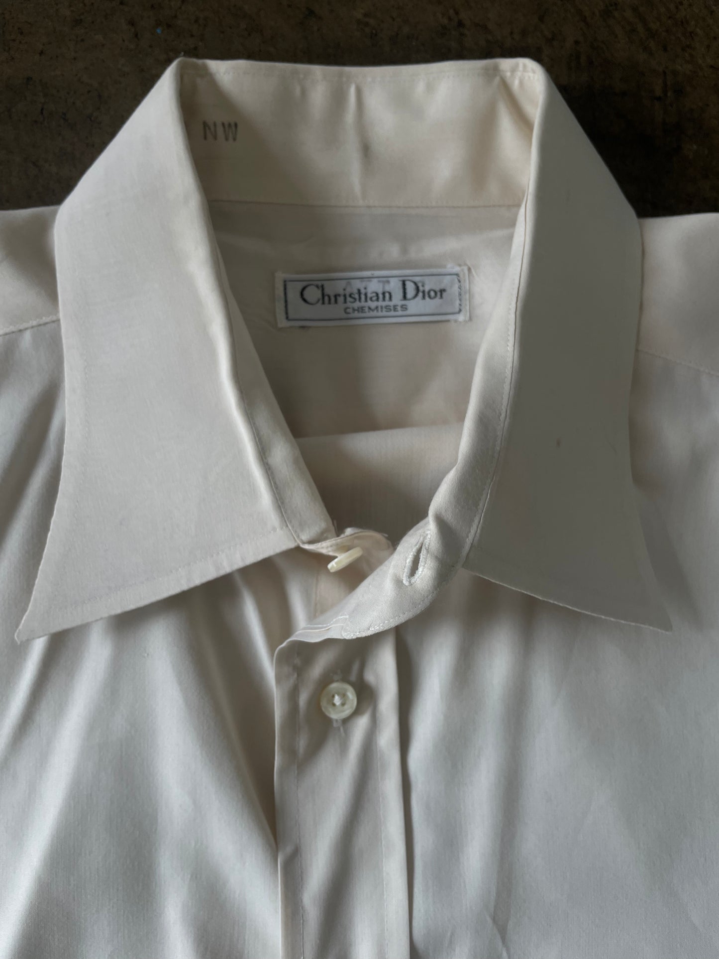 Cream Christian Dior Button Up