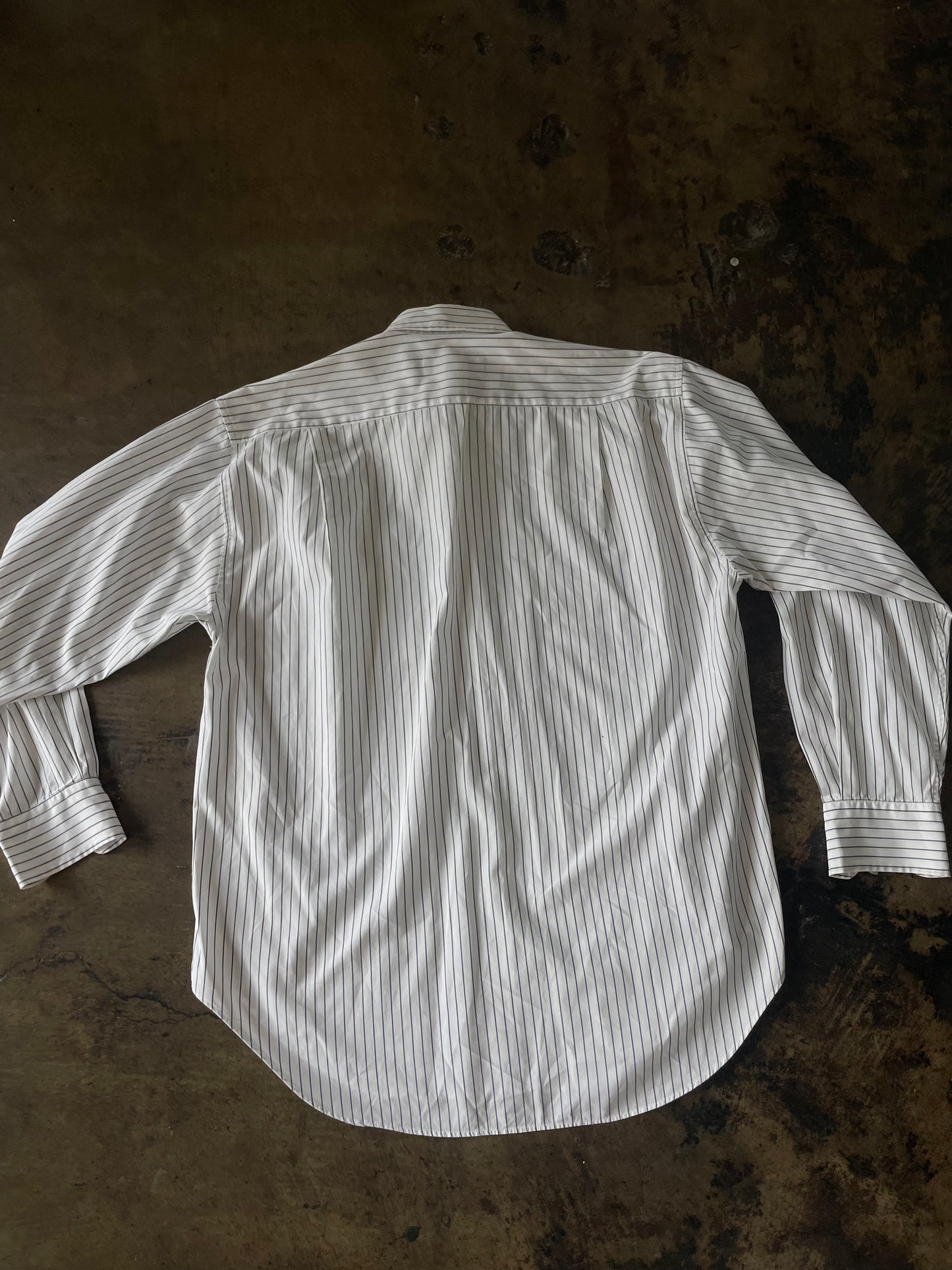 Ralph Lauren Gray Striped Button Up