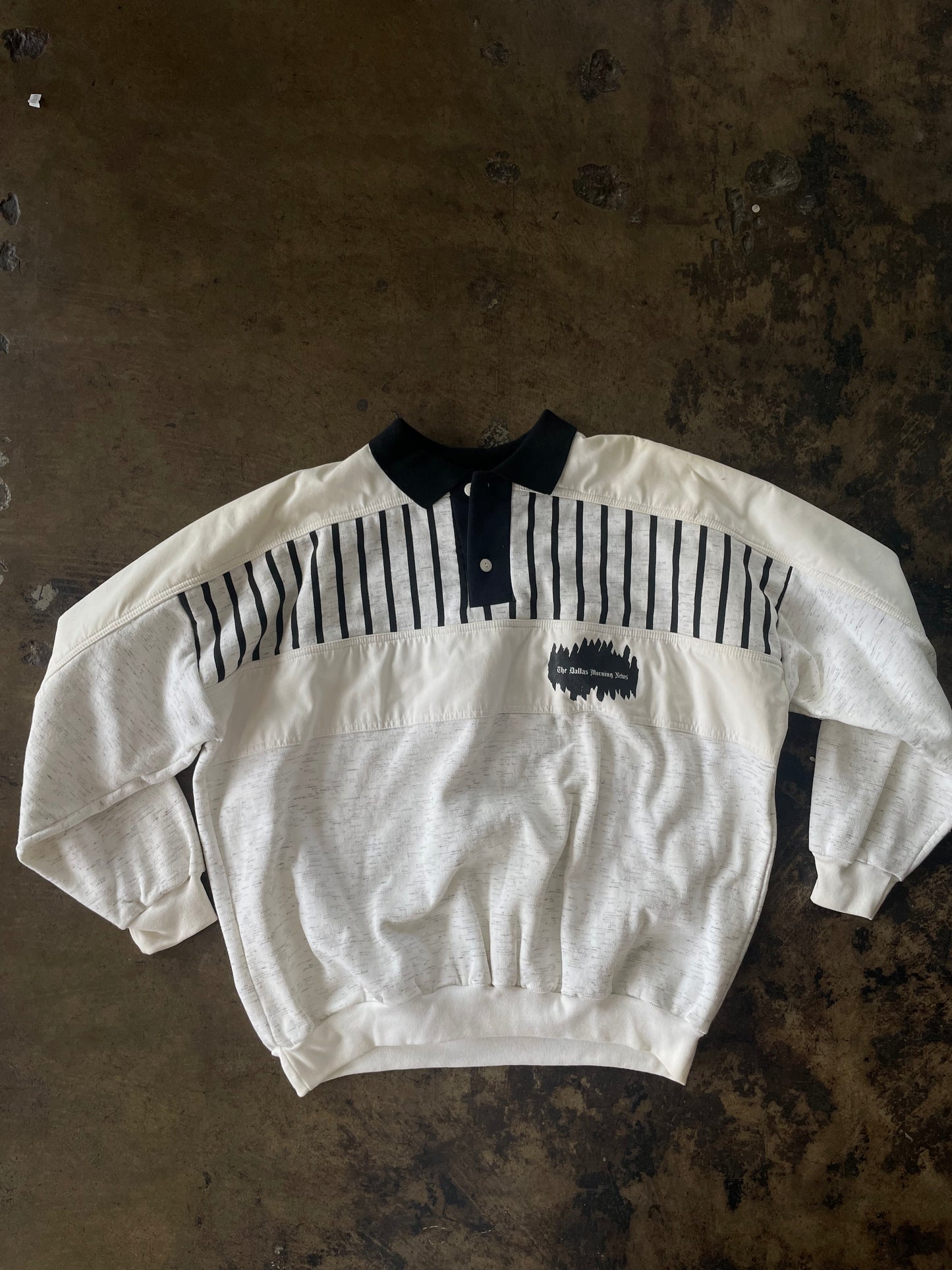 Dallas Morning News Collared Sweater