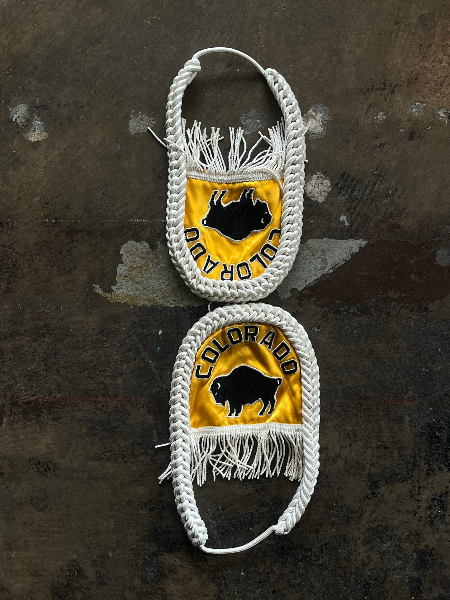 Yellow Colorado Buffalo Silk Epaulettes