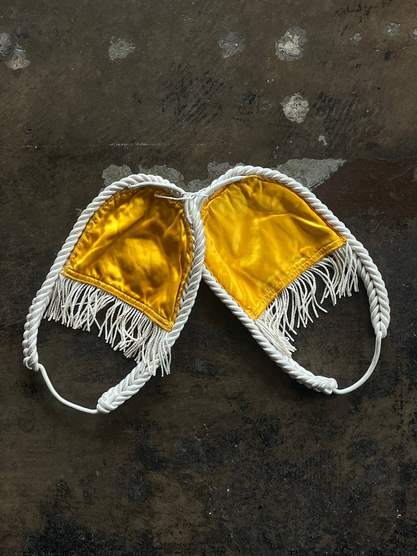 Yellow Colorado Buffalo Silk Epaulettes