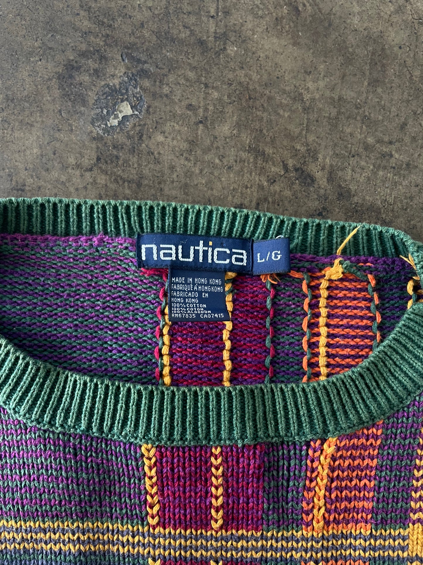 Nautica Bright Plaid Knit