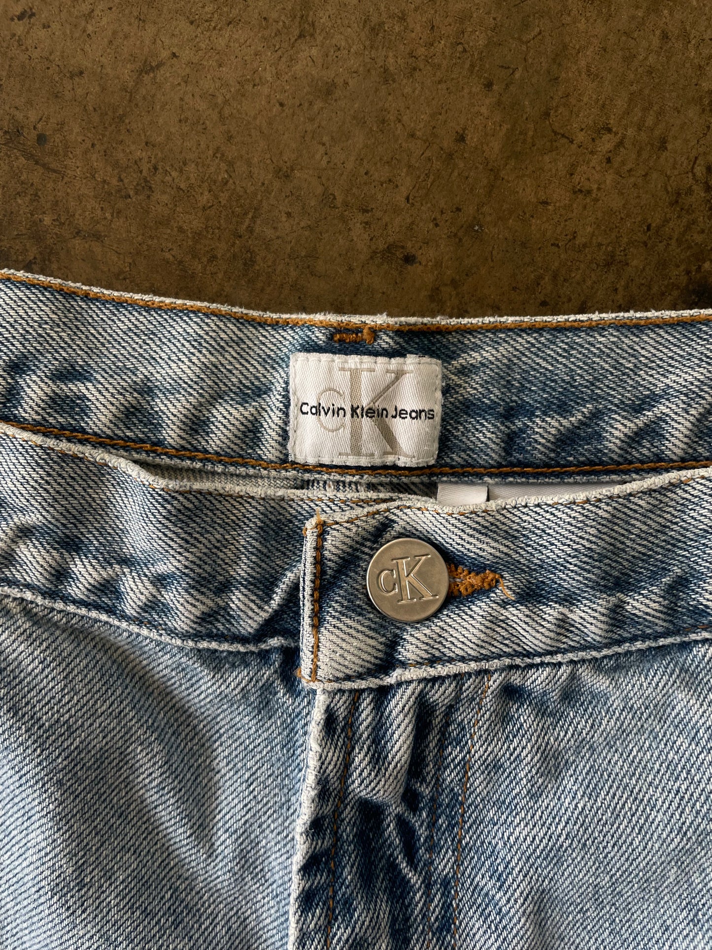 Light Wash Calvin Klein Jean Shorts