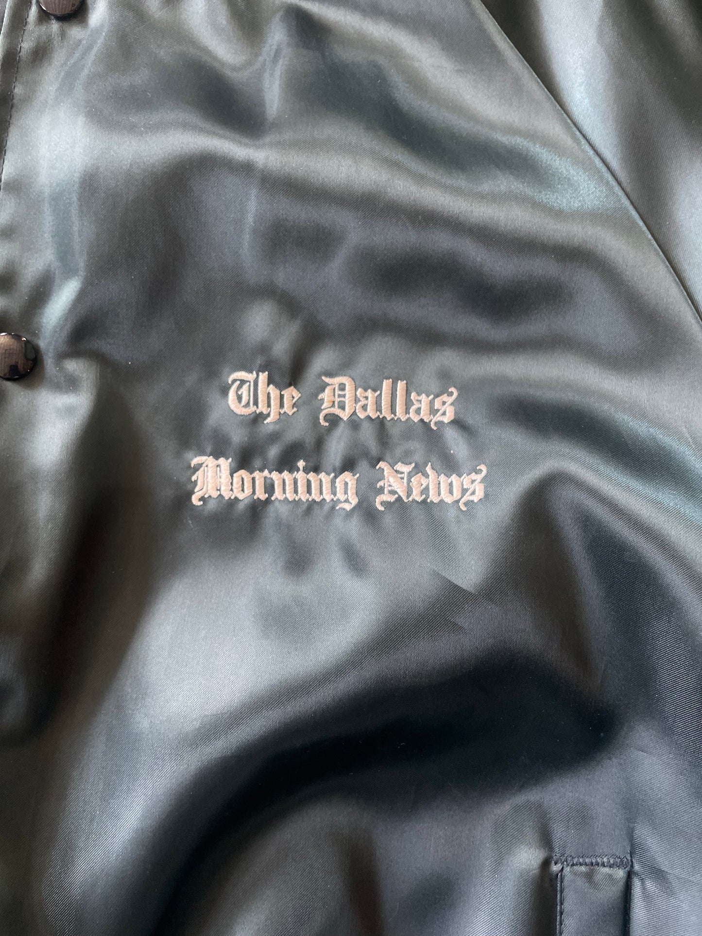 Navy Dallas Morning News Varsity Jacket