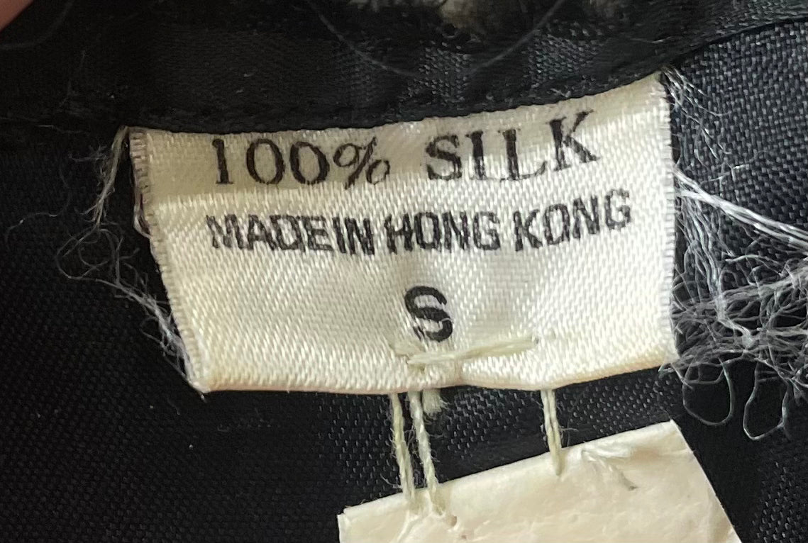 Black Japanese Silk Robe