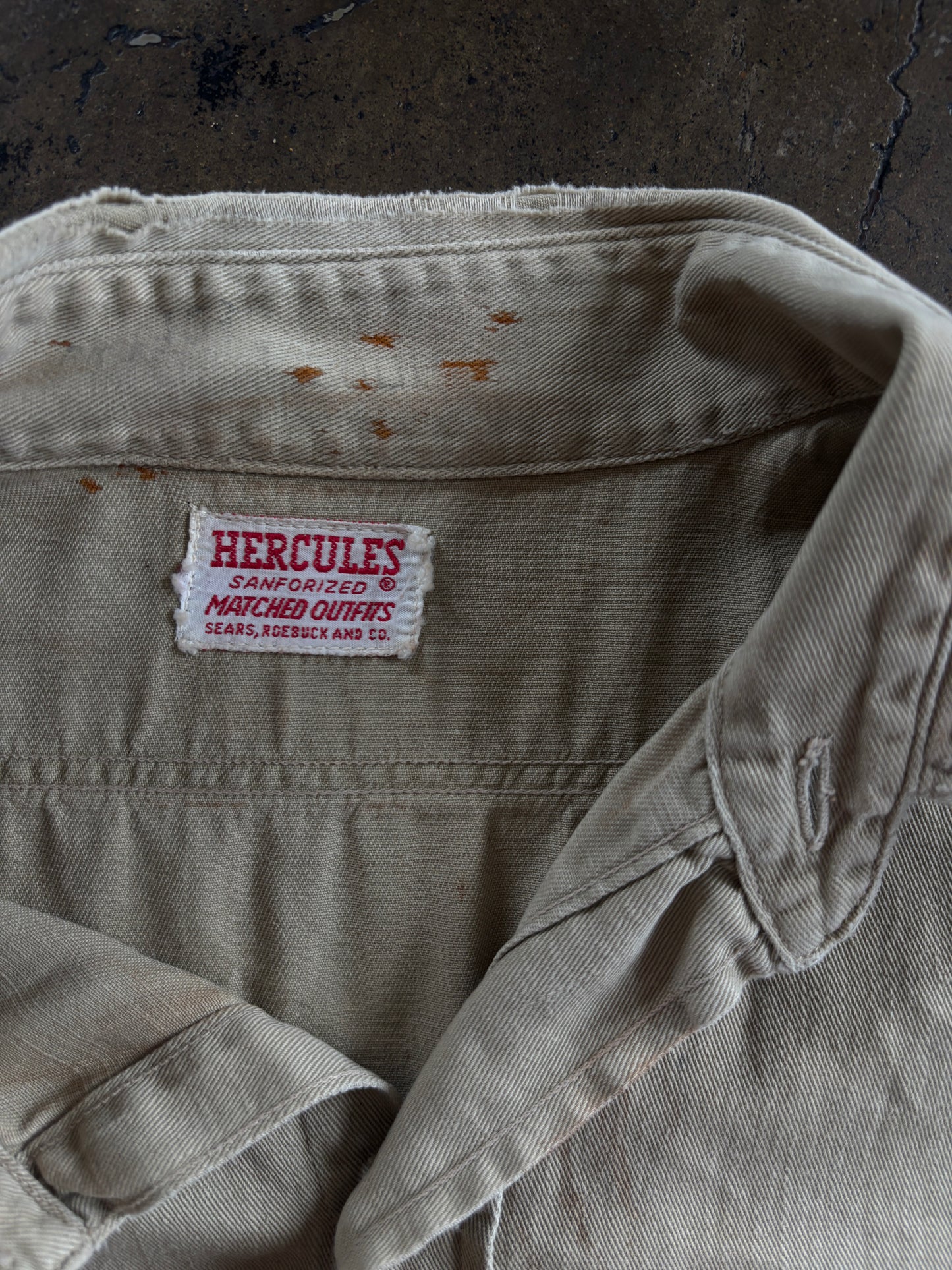 Khaki Hercules Button Up