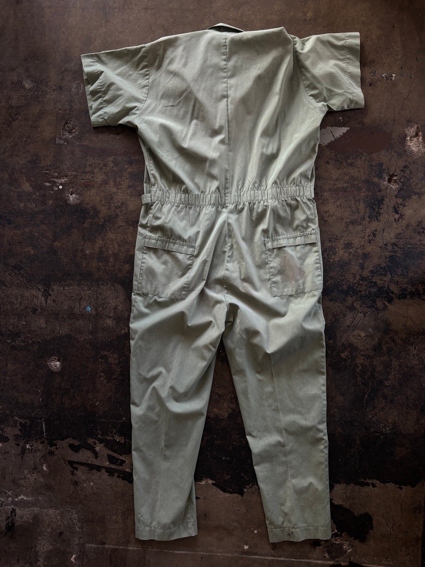 Ring & Bearer Short Sleeve Sage Coveralls