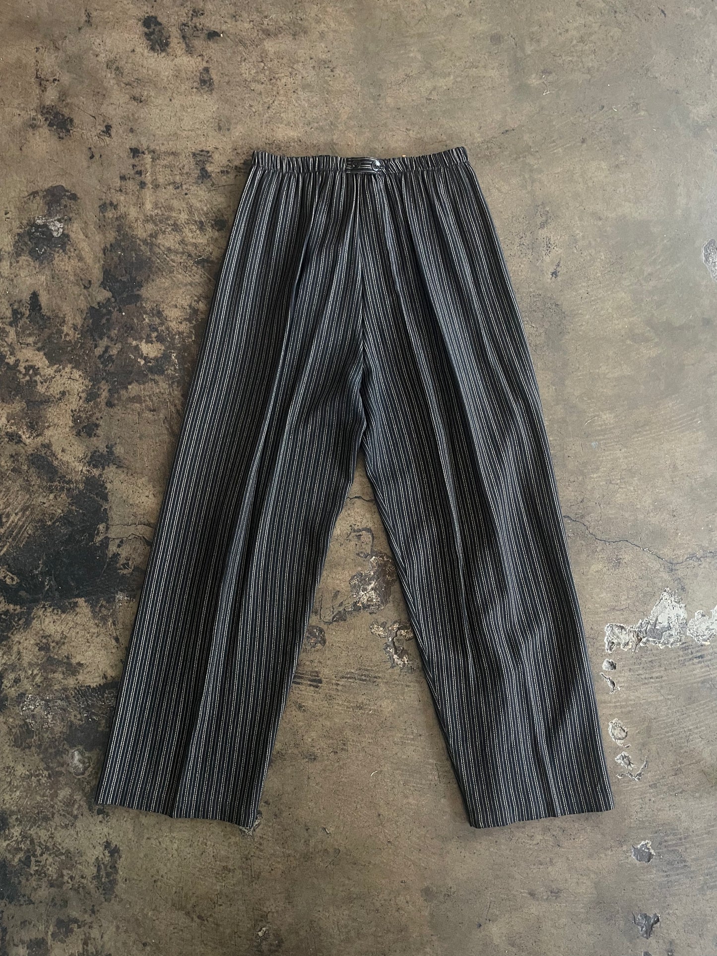 Vintage Studio Black Striped Trousers