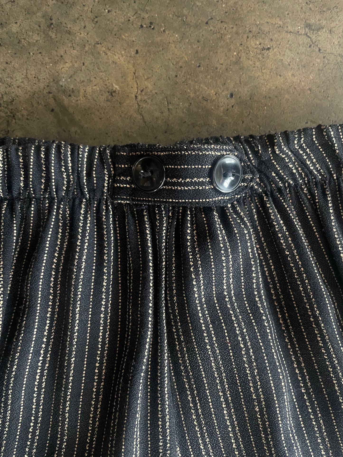 Vintage Studio Black Striped Trousers