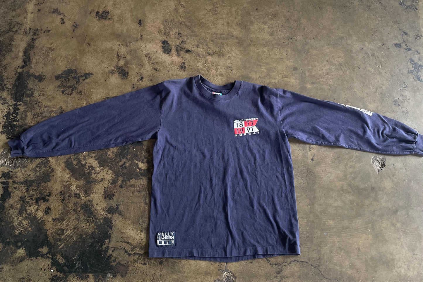 Navy Norway Helly Hanson Long Sleeve Tee