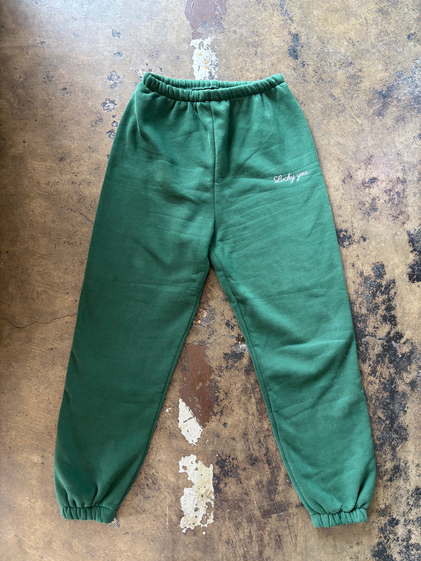 Green Lucky You Jogger Sweatpants