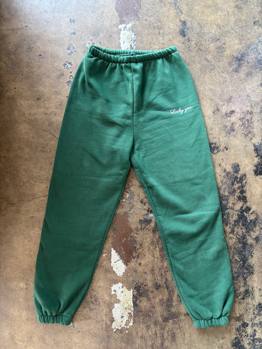 Green Lucky You Jogger Sweatpants
